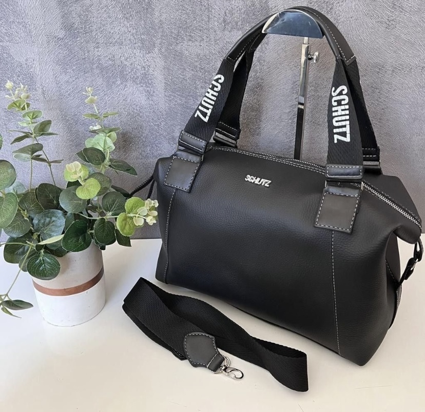 Bolsa Baú de Couro Elegante - Imagem 4