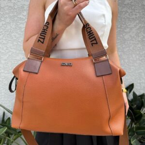 Bolsa Baú de Couro Elegante